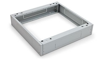 Triton 19"Schrank, zbh. Sockel, RDA/RTA, B600xT1200, Lichtgrau, bis 1300Kg,