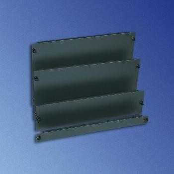 Knürr zub.Blindplatte Quick-Fix, 9HE, Schwarz, (2-Stück)