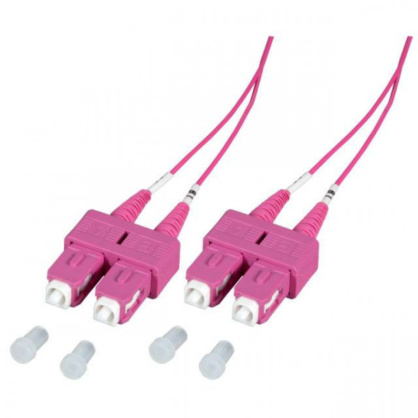 LWL-2-Faser-Patchk. 2mtr.SC-SC, 50/125um, OM4
