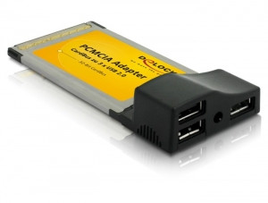 Con USB 2.0 - CardBus - 3 Port *DeLock*