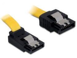 Kabel SATA-3 intern 0,30m Stecker(gerade/gewinkelt) gelb *DeLock*