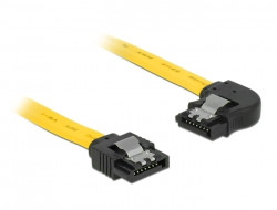 Kabel SATA-3 intern 0,50m Stecker(gerade/gewinkelt) gelb *DeLock*