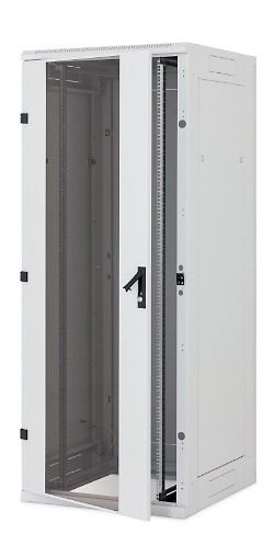 Triton 19"Schrank 47HE, B800/T1100, Lichtgrau, Glastüre, RYA-Serie, zerlegbar, für Belastung 1200Kg,