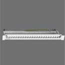 Rutenbeck Modulträger, Patchpanel, für 24 Module, Lichtgrau, Keystone, PP-UM A-24/1 ,