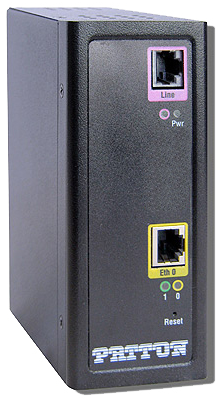 Patton Ruggedized 5.7 Mbps CopperLink 1311 Ethernet Extender (Local); Conformal Coated; 1 x10/100;