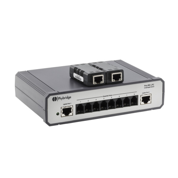 Phybridge Switch PoLRE 8 Port inkl. 2 x Phylink Adapter - 5 Years Warranty