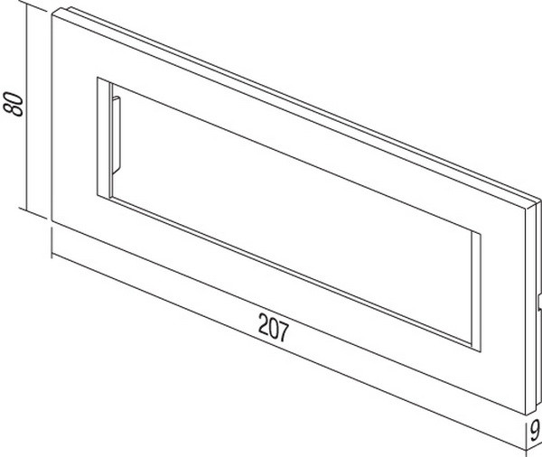 TEM Serie Modul Rahmen OL COVER PLATE LINE7M PW