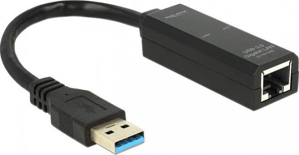 Adapter USB 3.0 => Gigabit LAN TP(RJ45) 10/100/1000Mbit *Delock*
