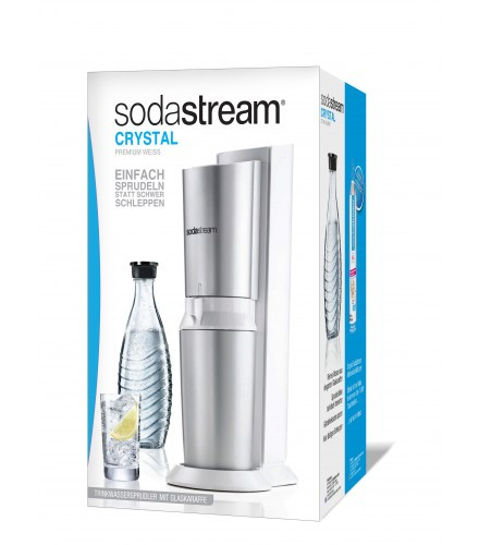 SodaStream Crystal 2.0 *weiß* inkl. 2 Glaskaraffen