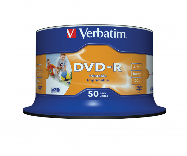 DVD-Rohling 4,7GB - 50er - Spindel - Verbatim