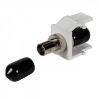 Keystone, Modul, mit LWL ST-Verbinder simplex, Multimode, weiß Keystone, Modul, mit LWL ST-Verbinder simplex, Multimode, weiß