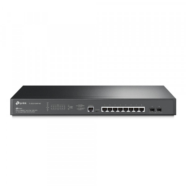 TP-Link - TL-SG3210XHP-M2 - JetStream 8-Port 2.5GBASE-T and 2-Port 10GE SFP+