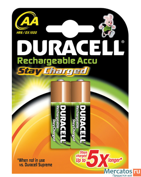 Akku NiMH AA 1,2V StayCharged (HR06) 2400mAh *Duracell* 2er-Pack