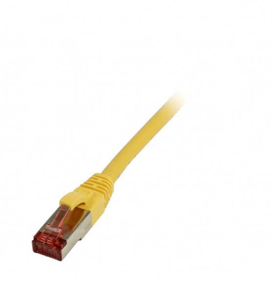 Patchkabel RJ45, CAT6 250Mhz, 1.5m gelb, S-STP(S/FTP),TPE(Superflex), Synergy 21,