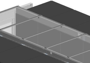Knürr SmartAisle Dachelement  L2400 - Gangbreite: 1800 mm - RAL 7035 lichtgrau