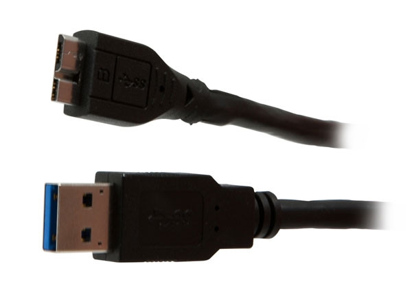 Kabel USB3.0, 2m, A(St)/MicroB(St), schwarz, Synergy 21,