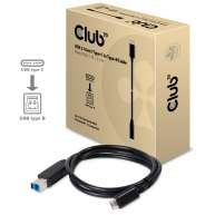 Kabel USB 3.1 C (St) => B (St) 1,0m *Club 3D* 10Gbps PowerDelivery