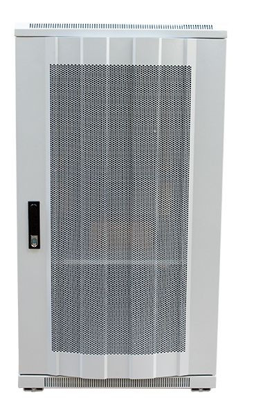 ALLNET 19"Schrank, 42HE, B600/T1000mm, perforierte Blechtüren, Lichtgrau, SNB-Serie,