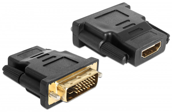 Delock VGA Adapter DVI 24+1pin St > HDMI Bu