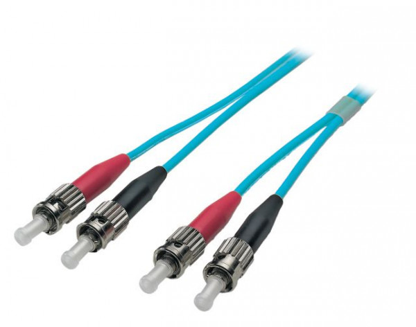 LWL-2-Faser-Patchk. 10mtr.ST-ST, 50/125um, OM3,