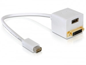 DeLock Adapter Mini DVI Mac St > HDMI+DVI 25pin Bu