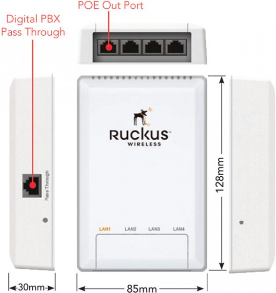 CommScope RUCKUS ZoneFlex 7055 802.11n dual-band concurrent 2.4 GHz