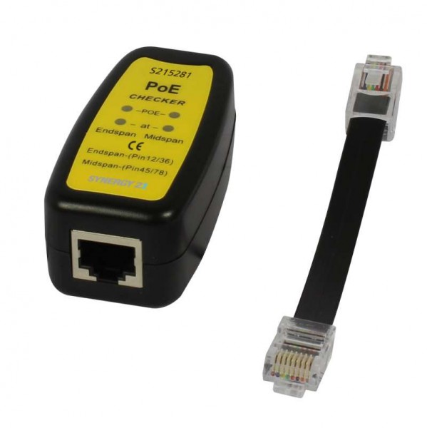 TP(RJ45) POE-Tester, at/af, Endspan/Midspan, standard, Synergy 21,