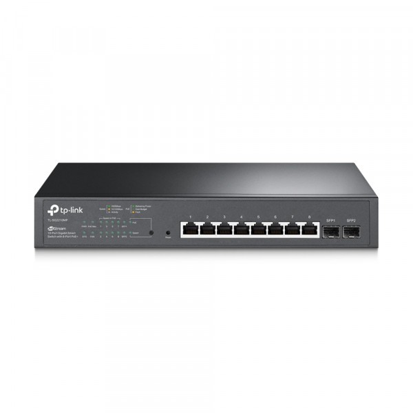 TP-Link - TL-SG2210MP - JetStream 10-Port Gigabit Smart Switch