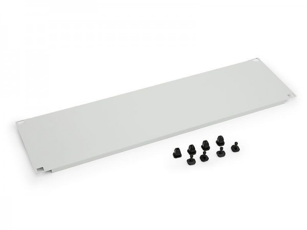 Triton 19"zbh. Blindplatte, 5HE, Schwarz, mit Kunststoffstöpsel