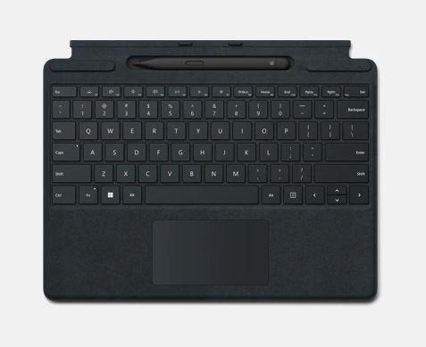 MS Surface Zubehör Pro 8 Type Cover Signature *schwarz* Slim Pen 2