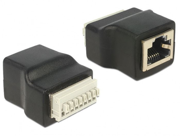 DeLock Adapter Terminalblock > RJ45 Bu