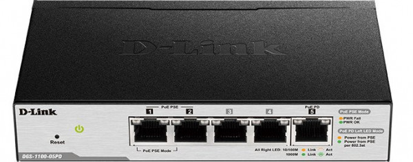 D-Link Switch 1000/100/10Mbit 5xTP - PoE