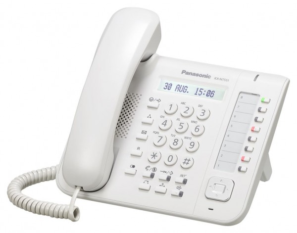 Panasonic KX-NT551NE-B IP Systemtelefon weiss