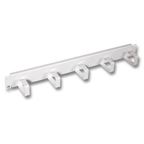 Wandgehäuse 19", Zbh., Kabelführungspanel mit 5 Kabelführungsbügeln