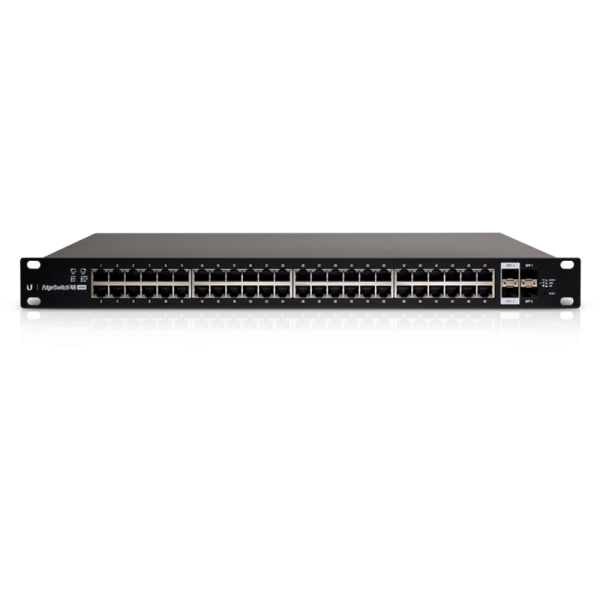 Ubiquiti EdgeSwitch 48 / 48 Gigabit RJ45 Ports / 2 SFP+ Ports / 2 SFP Ports / 500W / PoE+ / ES-48-50