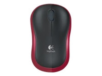 Logitech Maus M185 - USB optisch wireless *rot*