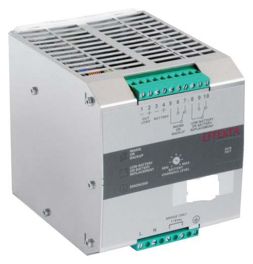 Effekta USV, AC/DC, 24V/10A/240W Hutschiene(DIN Rail), ohne Akku, DCH 2410 AS