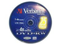 DVD-Rohling 4,7GB RW - 25er - Spindel - Verbatim